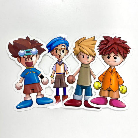 SET OF 4 DIGI BOYS