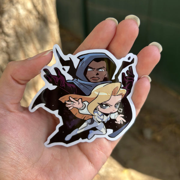 CLOAK AND DAGGER - DIE CUT STICKER