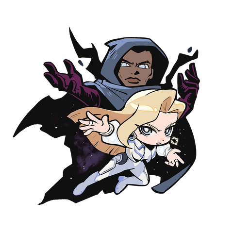 CLOAK AND DAGGER - DIE CUT STICKER