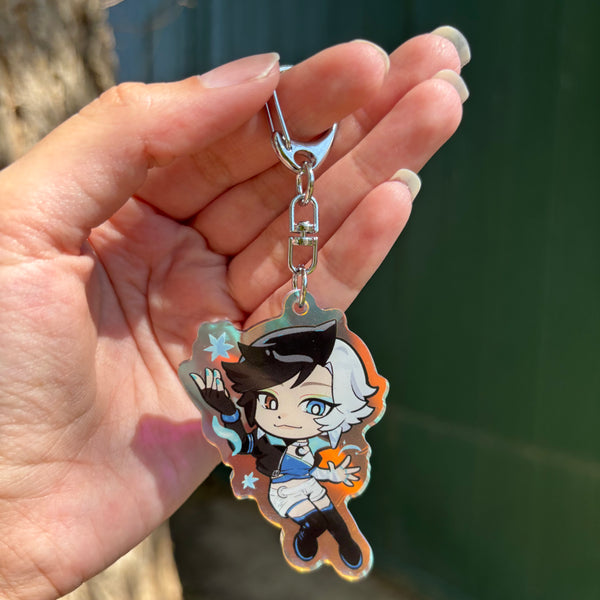 LUNA - RAINBOW ACRYLIC KEYCHAIN