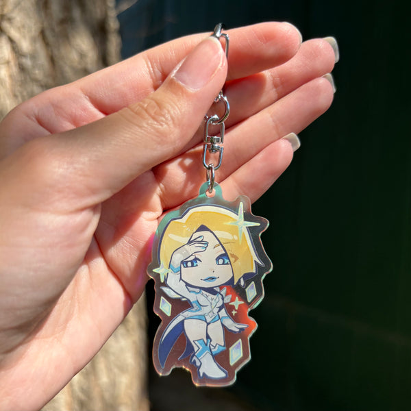 EMMA - RAINBOW ACRYLIC KEYCHAIN