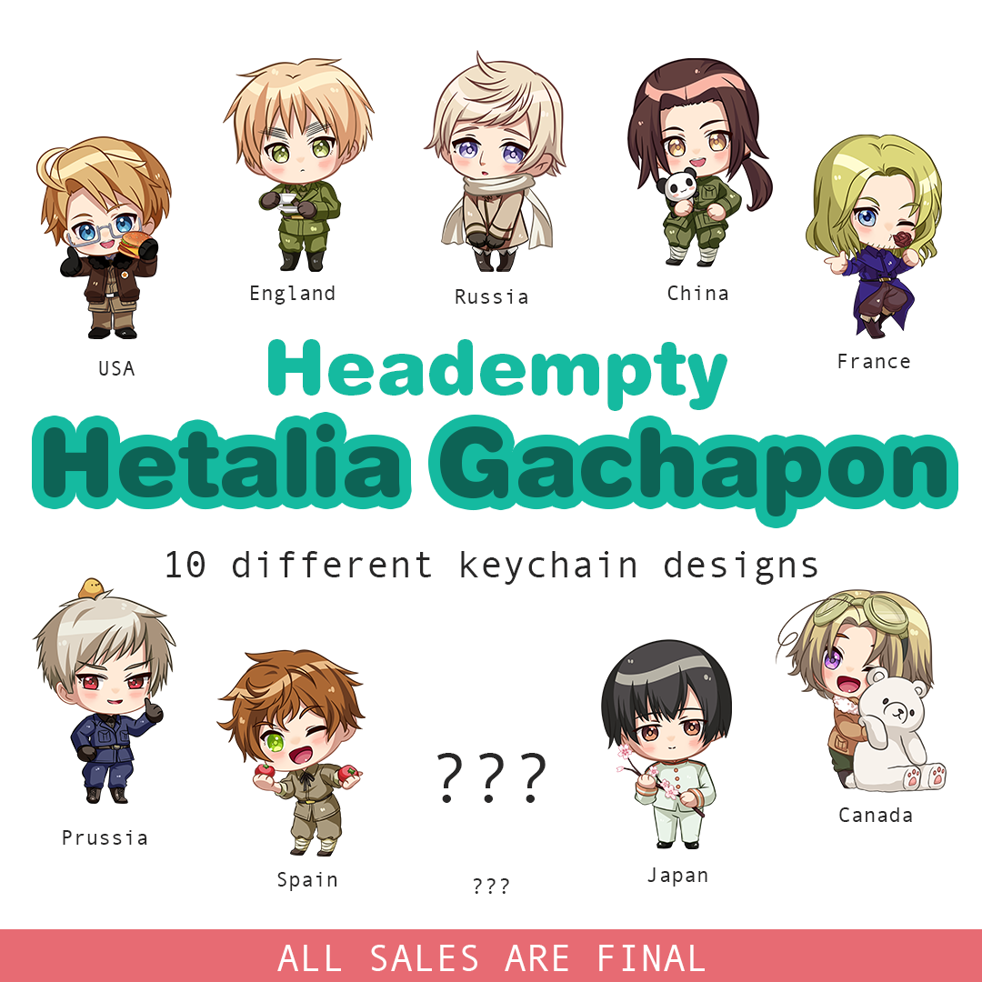 HETALIA KEYCHAIN - MYSTERY BAG
