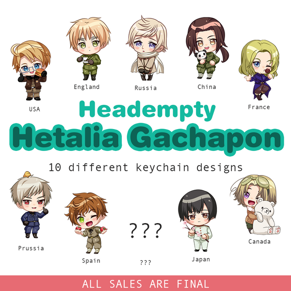 HETALIA KEYCHAIN - MYSTERY BAG