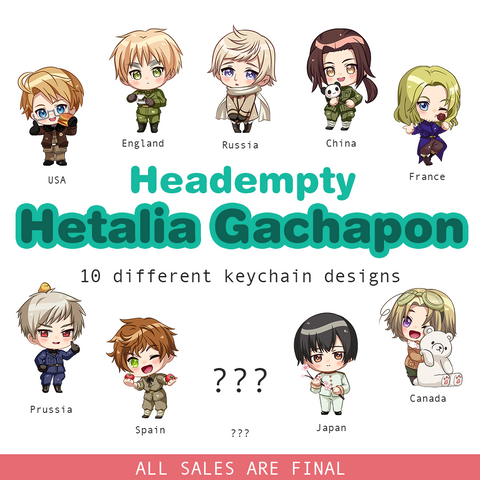 HETALIA KEYCHAIN - MYSTERY BAG