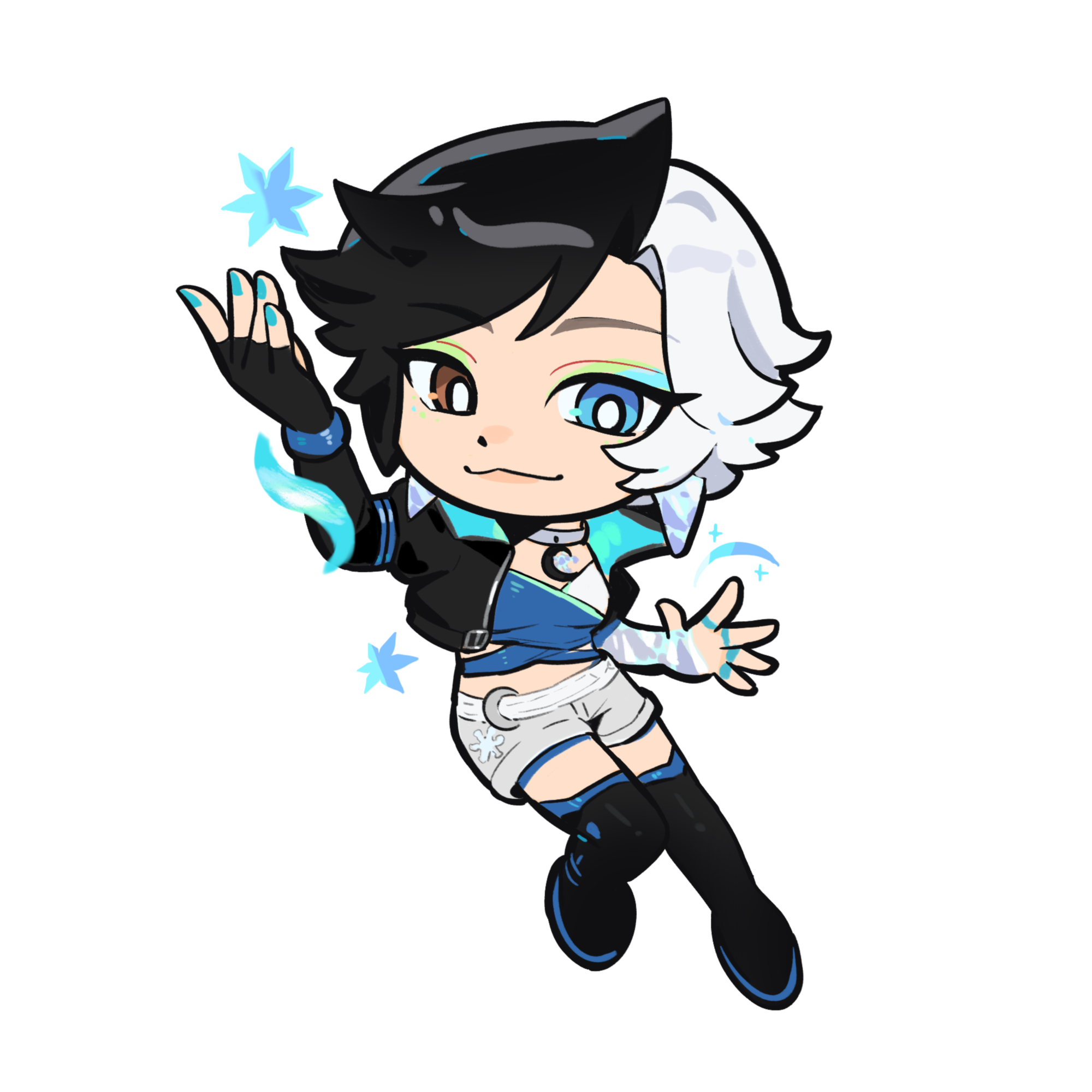 LUNA - RAINBOW ACRYLIC KEYCHAIN