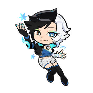 LUNA - RAINBOW ACRYLIC KEYCHAIN