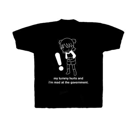 MY TUMMY HURTS - BLACK SHIRT ( PRE-ORDER)