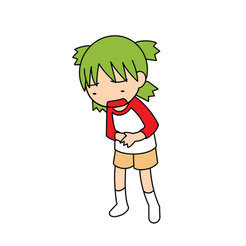 TUMMY ACHE YOTSUBA - DIE CUT