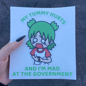 YOTSUBA MEME KISS  CUT STICKER